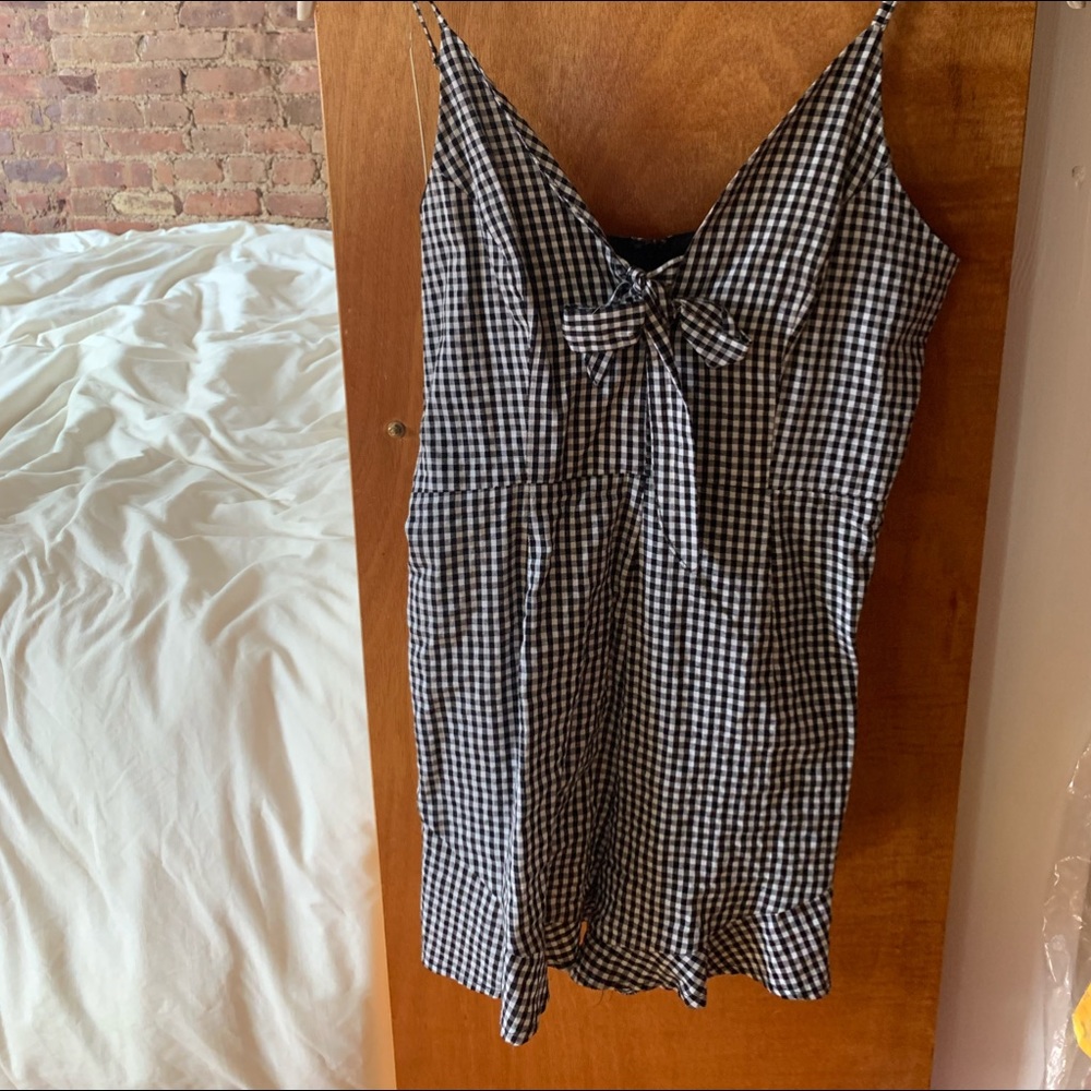 Gingham LF romper